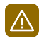 Amber low-stock alert badge with a warning triangle